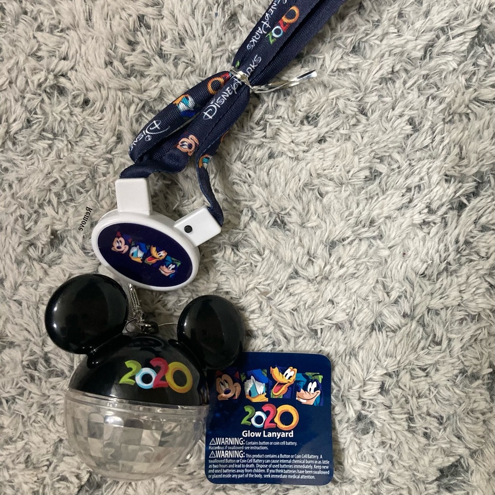 Disney halloween light up lanyard and Mickey
